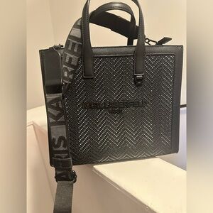KARL LAGERFELD Paris Nouveau
Black Large Logo Tote - NWT